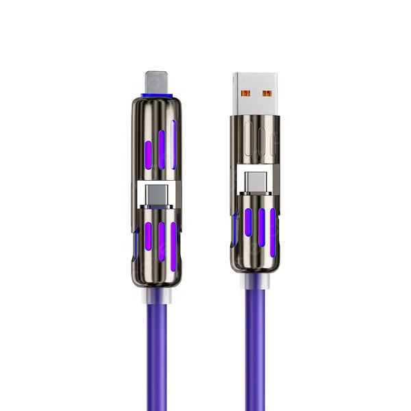 ⏰Cavo di ricarica USB 4 in 1, ricarica rapida, MAX. 60