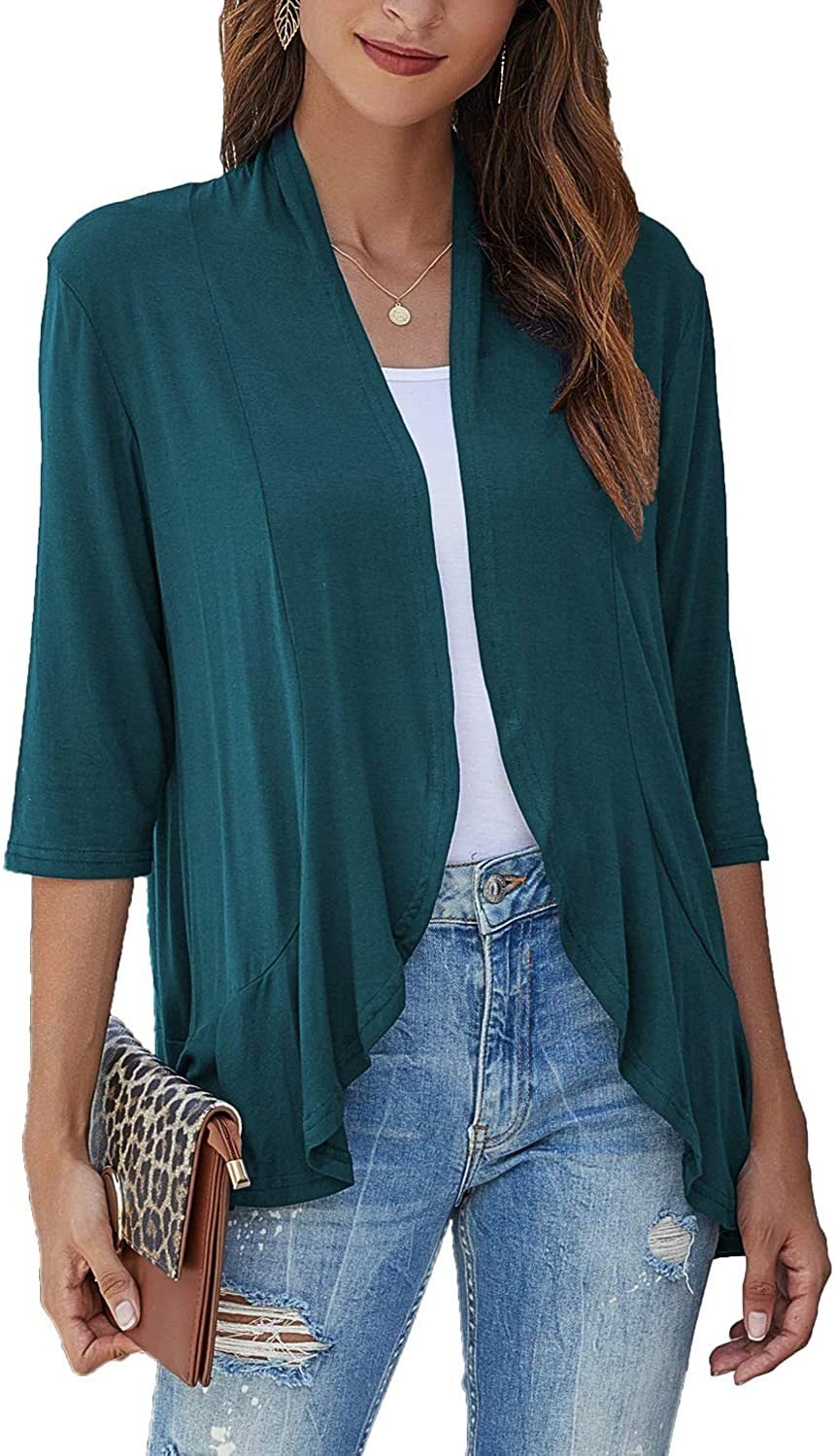 Cardigan donna casual e leggeri aperti sul davanti
