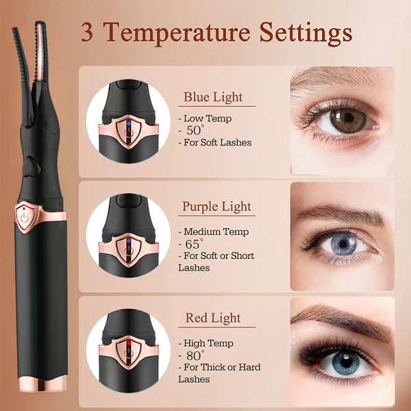 Piegaciglia elettrico per un look glamour immediato👁️Sbatti le ciglia e stupisci tutti!