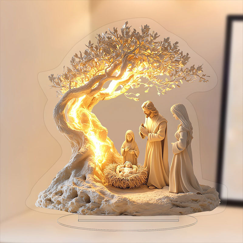 Albero della vita di Gesù Decorazione da tavolo per neonati