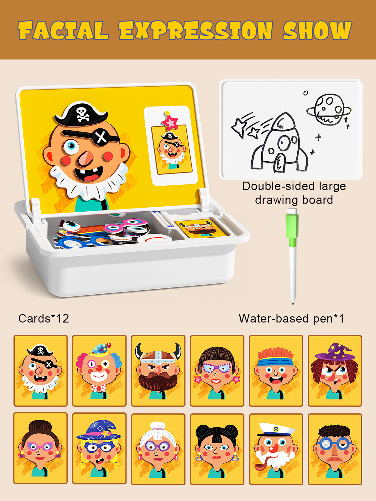 Puzzle magnetici con facce
