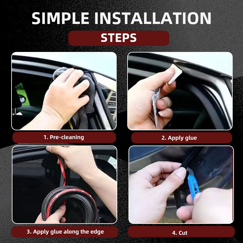🔥Da non perdere!🎁Striscia di gomma antipolvere per la riduzione del rumore dell'auto