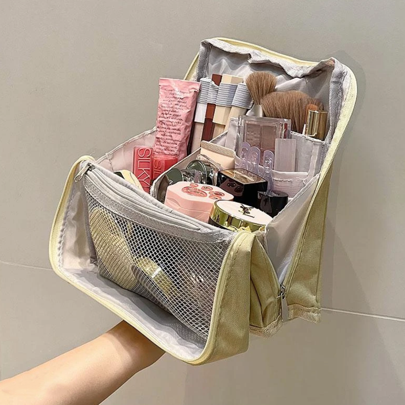 Borsa cosmetica verticale – Portatile, grande capienza