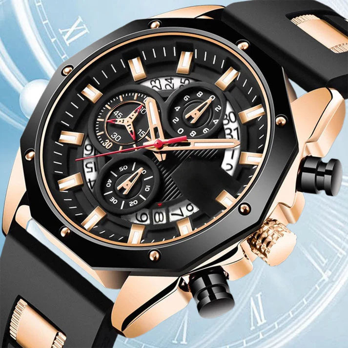 ⏳Offerta speciale a tempo limitato⏰Orologio professionale al quarzo con quadrante grande e calendario⌚
