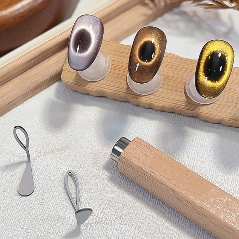 Strumento magnetico per unghie a forma di occhio di gatt