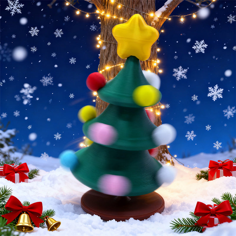 🎄 Albero di Natale oscillante stampato in 3D