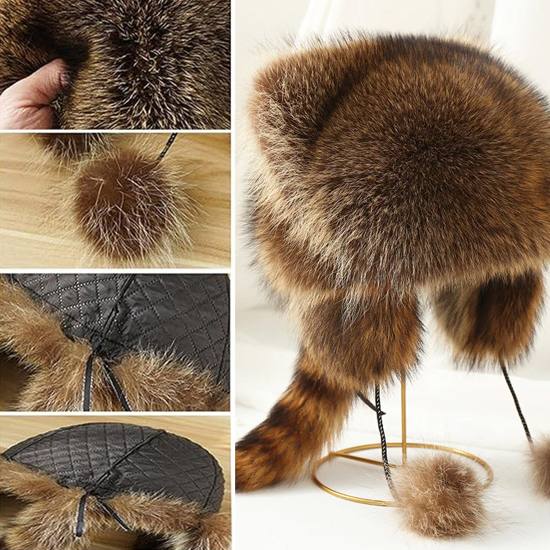 Cappello caldo imitazione procione