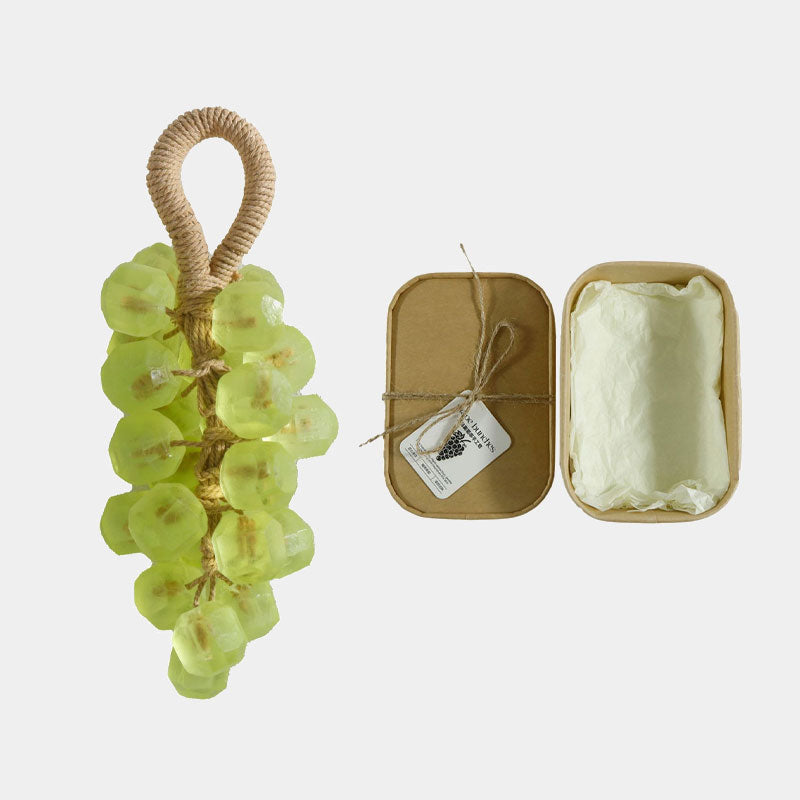 Sapone originale fatto a mano con cristalli di uva, detergente delicato per il viso (confezione singola: 25 pezzi)