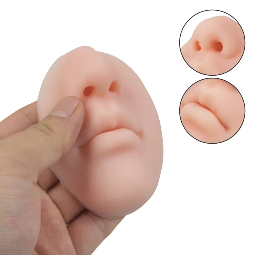 Dispenser per sapone da parete a forma di naso realistico