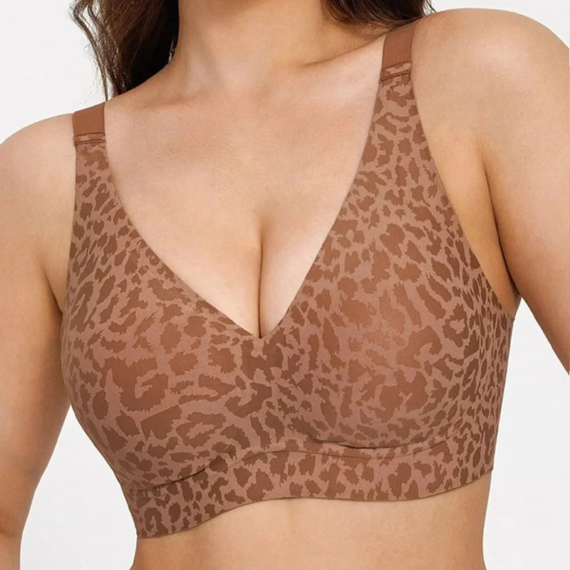 🏆ULTIMO GIORNO DI SALDI 46% DI SCONTO 🔥Reggiseno modellante super rassodante con stampa leopardata | Reggiseni senza ferretto da donna 👍Niente più seno cadent