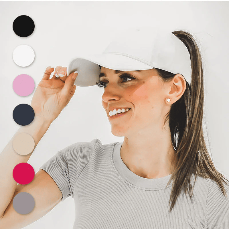 Cappellino da baseball con coda di cavallo e chiusura magnetica