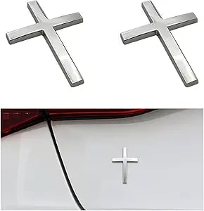 Acquistane uno e ricevi uno gratis!✝️ Adesivi con croce metallica di Gesù Cristo