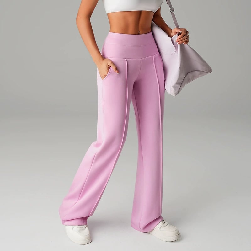💕 Pantaloni da donna a gamba dritta in tinta unit