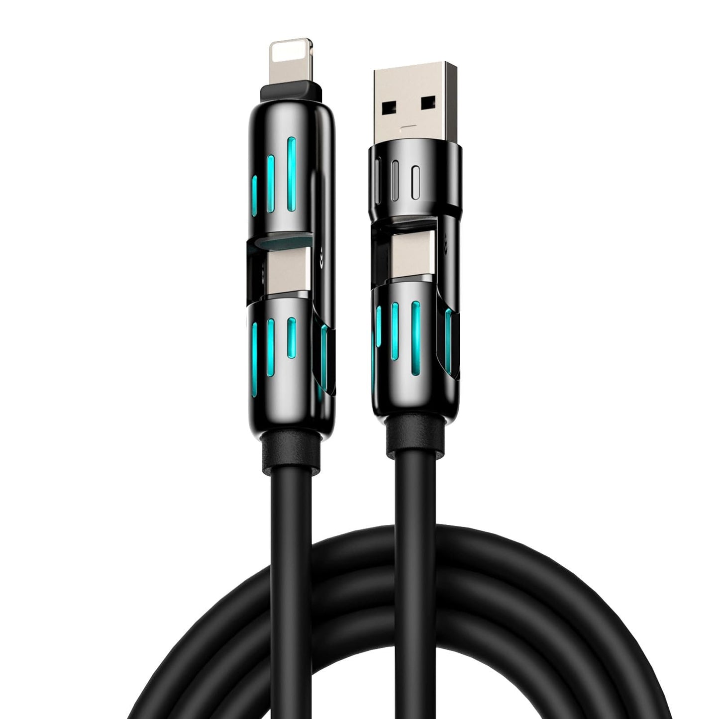 ⏰Cavo di ricarica USB 4 in 1, ricarica rapida, MAX. 60
