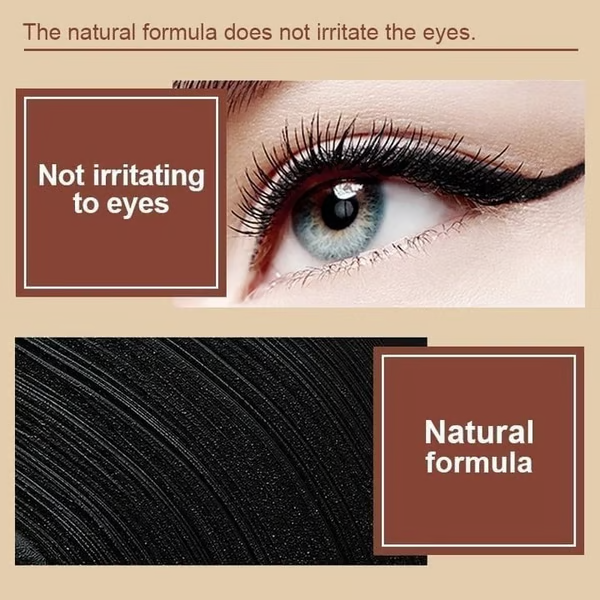 Eyeliner gel nero naturale a lunga tenuta, waterproof, formula naturale, sicuro e innocuo, delicato e facile da rimuovere