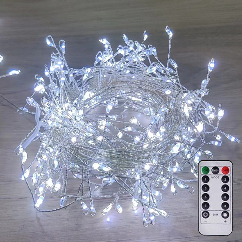 Filetto luminoso con petardi in filo di rame
