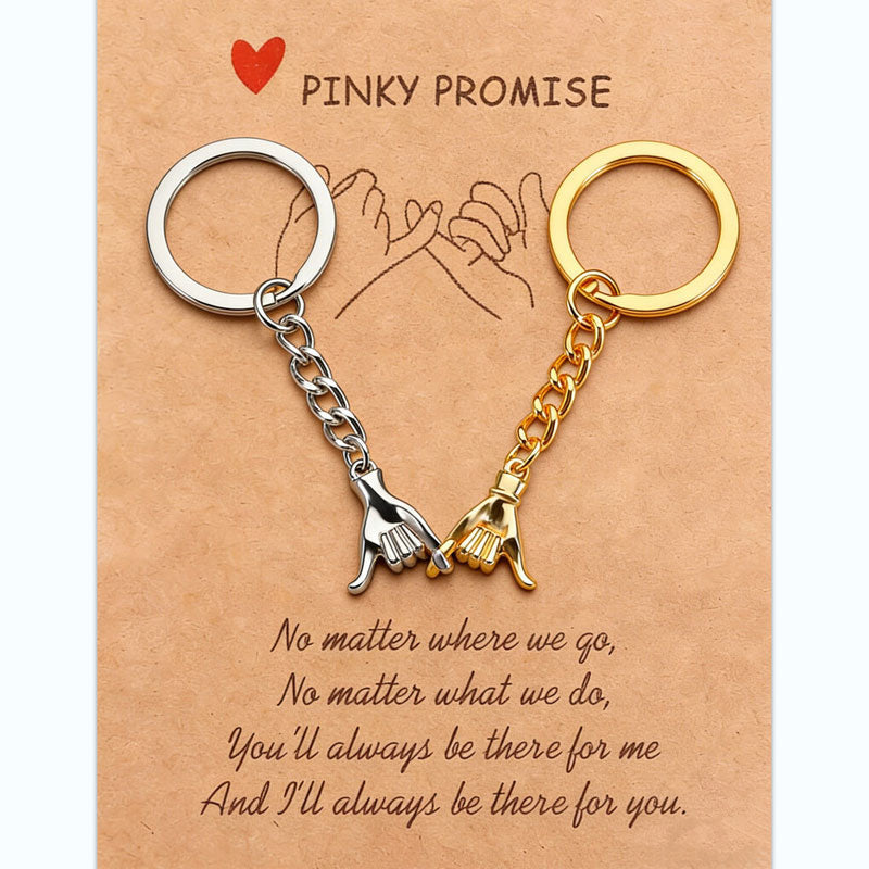Portachiavi magnetici Pinky Promise – Set di mani intrecciate per coppie e migliori amici 🤞💞