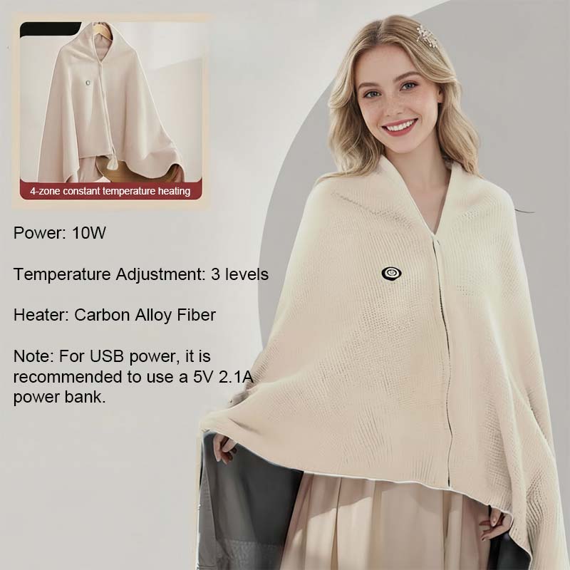 Coperta riscaldante lavabile portatile USB