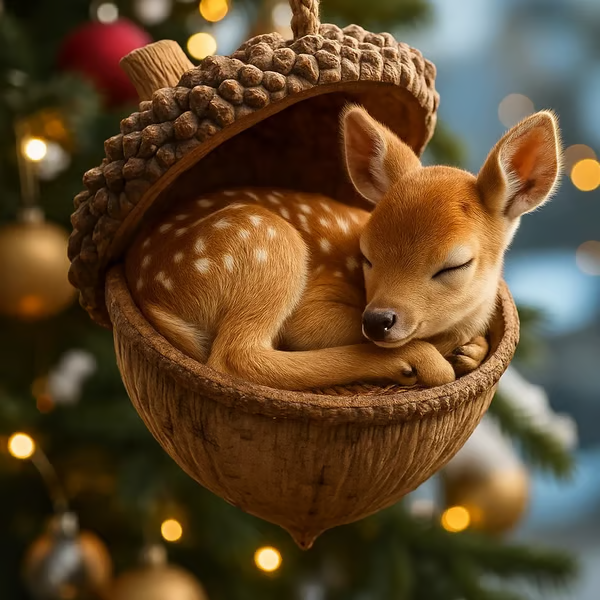 🔥Prevendita del Black Friday - Fino al 49% di sconto!❤️🎁 Decorazioni natalizie con ghiande e animali della foresta – Accoglienti decorazioni natalizie della foresta