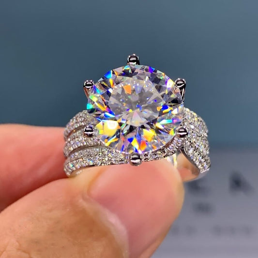 🎁 Anello con zircone super brillante da 3 carati