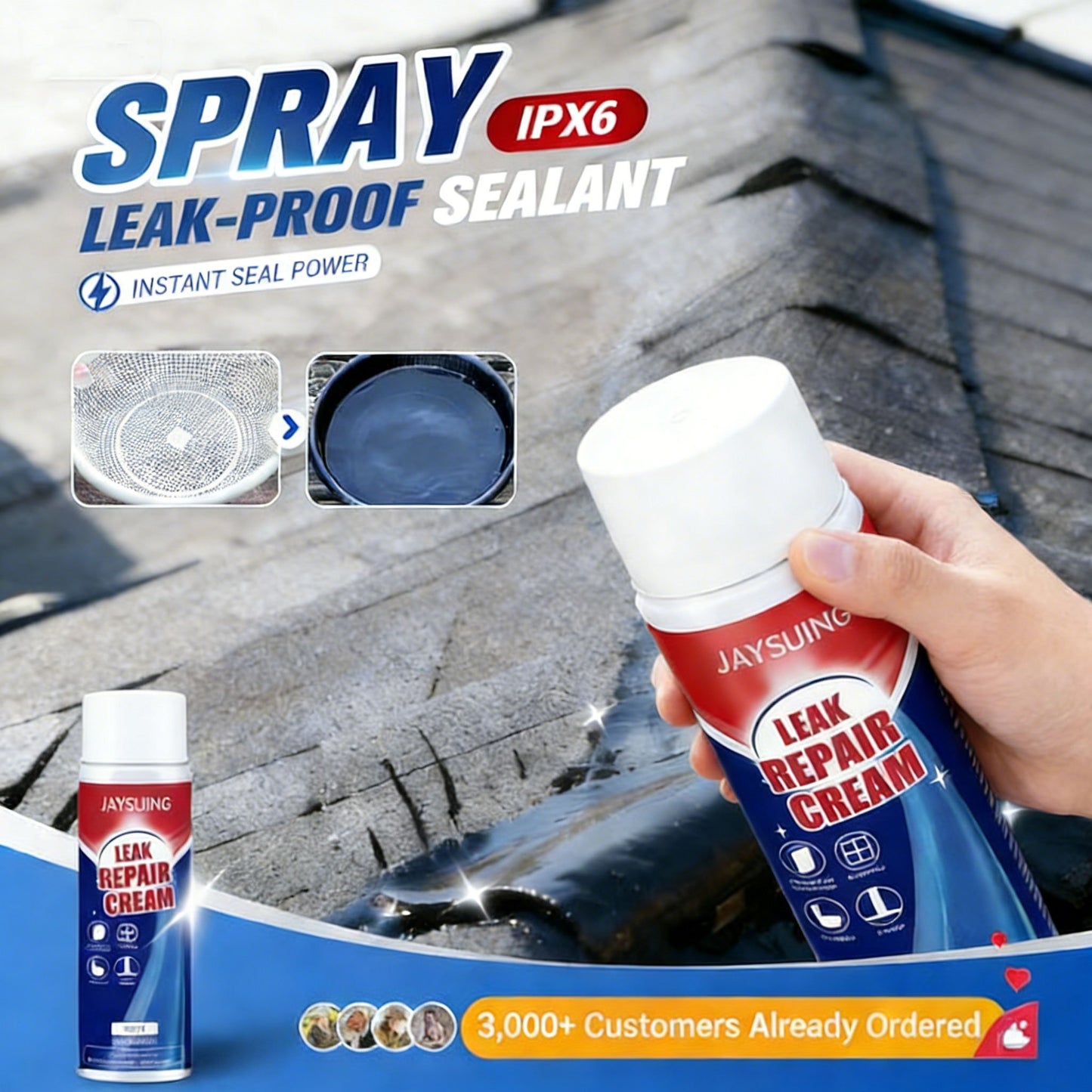 🔥Saldi scottanti 49% di sconto🔥Spray sigillante impermeabile per riparare perdite
