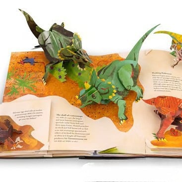 🦖Enciclopedia 3D Prehistorica Dinosauri📙COPERTINA RIGID