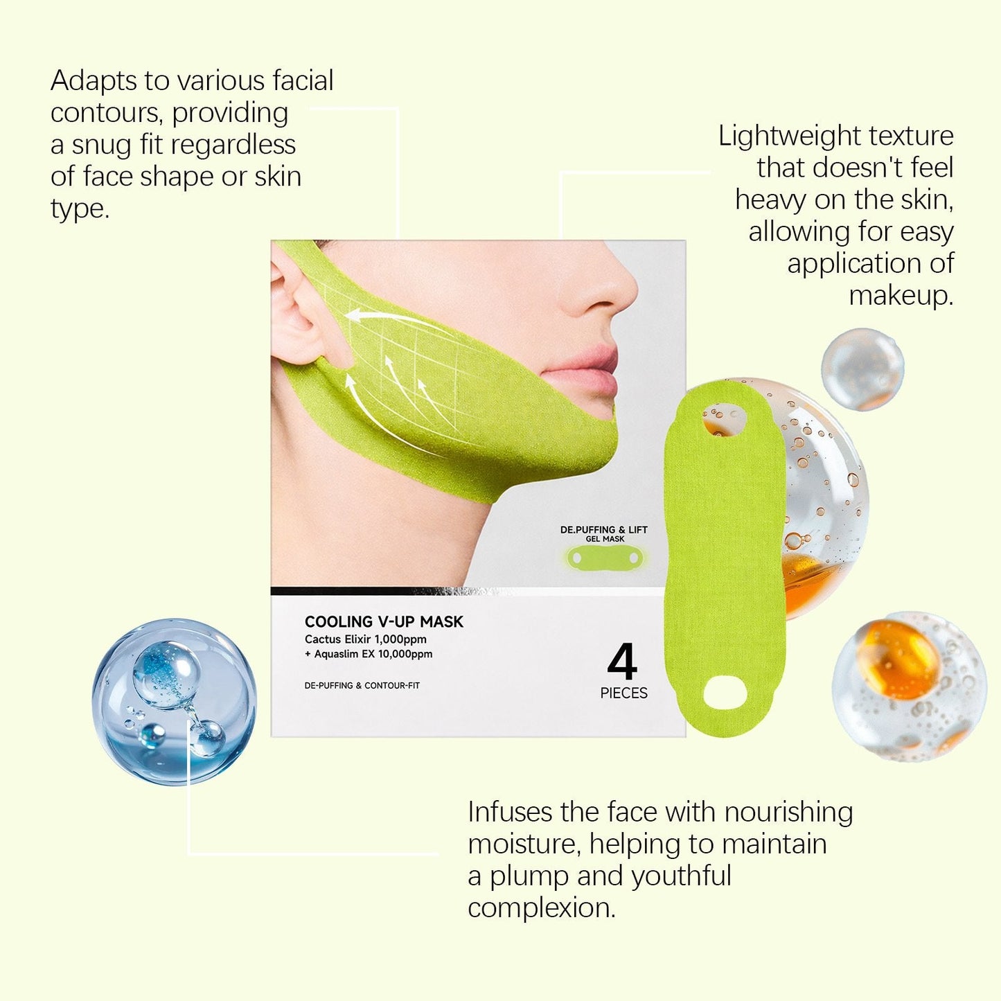 Fascia per V-Lifting e Mewing (4 maschere per confezione)