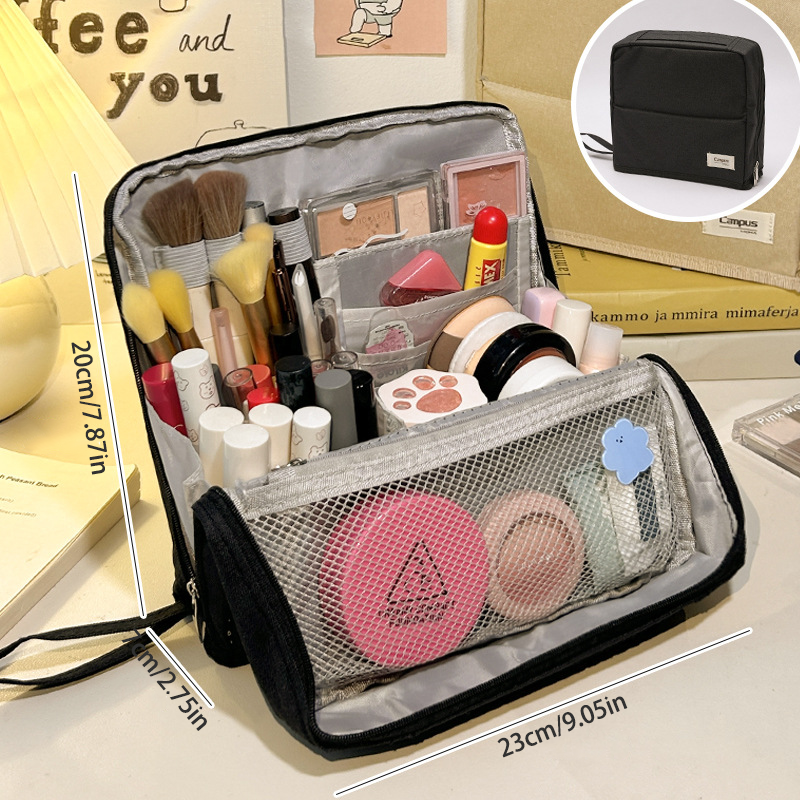 Borsa cosmetica verticale – Portatile, grande capienza