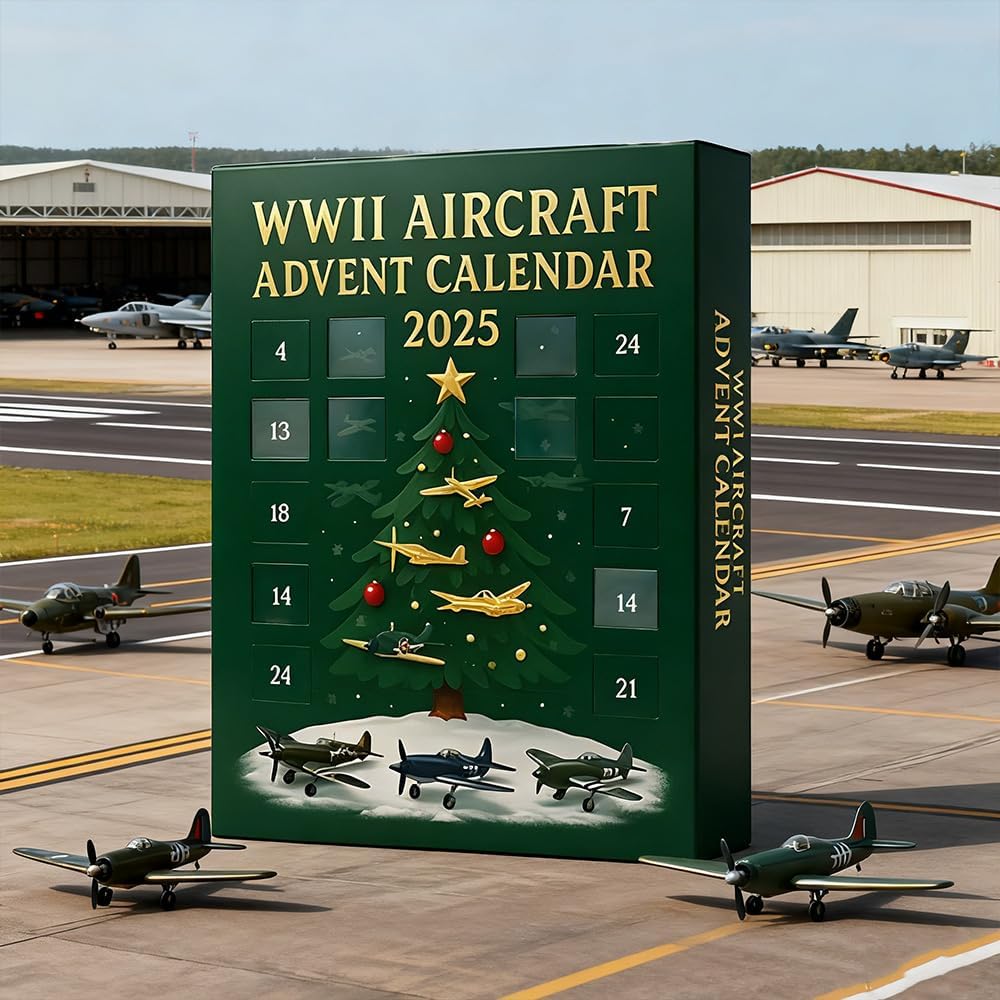 Calendario dell'Avvento degli aerei della Seconda Guerra Mondiale 2025 – 24 giorni con iconici aerei da guerra