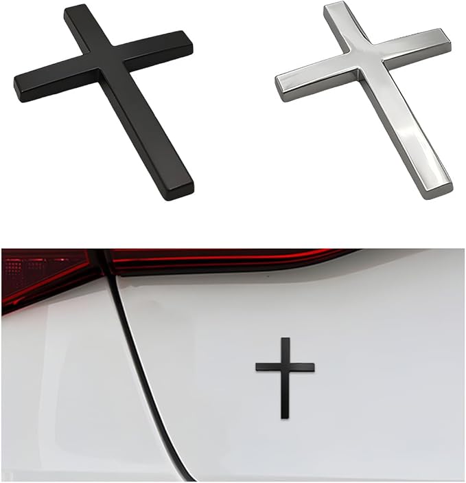 Acquistane uno e ricevi uno gratis!✝️ Adesivi con croce metallica di Gesù Cristo