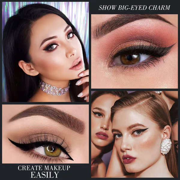 Eyeliner gel nero naturale a lunga tenuta, waterproof, formula naturale, sicuro e innocuo, delicato e facile da rimuovere