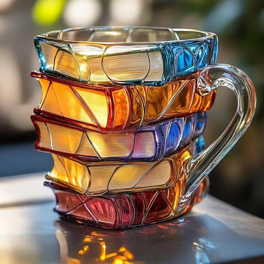 ⏰Saldi natalizi limitati 49% DI SCONTO!!📚Tazza con libro dipinto in 3D🍵