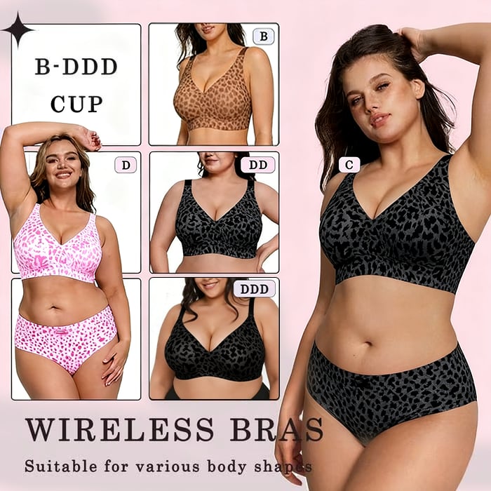 🏆ULTIMO GIORNO DI SALDI 46% DI SCONTO 🔥Reggiseno modellante super rassodante con stampa leopardata | Reggiseni senza ferretto da donna 👍Niente più seno cadent