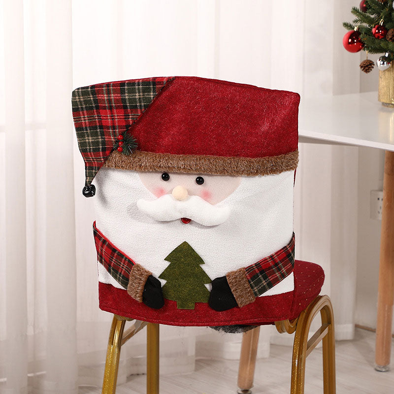 Set di sedie con decorazioni natalizie