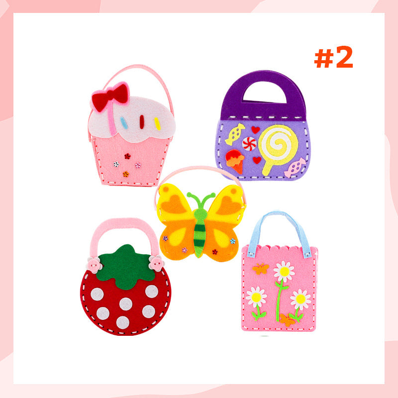 Pacchetto di materiale da cucire per borse creative per bambini