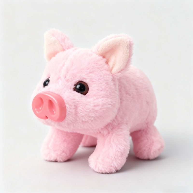 Peluche elettrico a forma di maiale che cammina