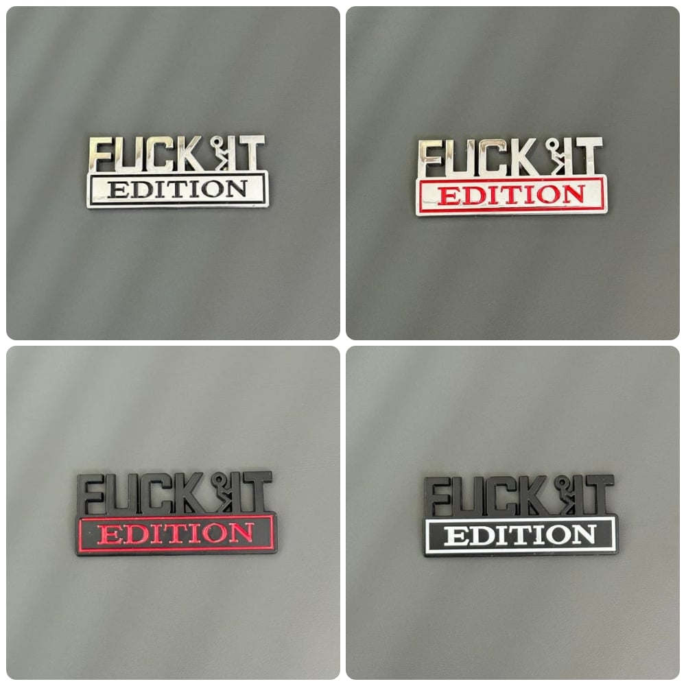 🏆Ultimo giorno Acquista 1 e ricevi 1 gratis🚗💨Emblema FVCK IT Edition
