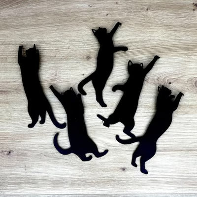 🏆Ultimo giorno 49% di sconto🔥😹5 pezzi segnalibri in metallo a forma di gatto