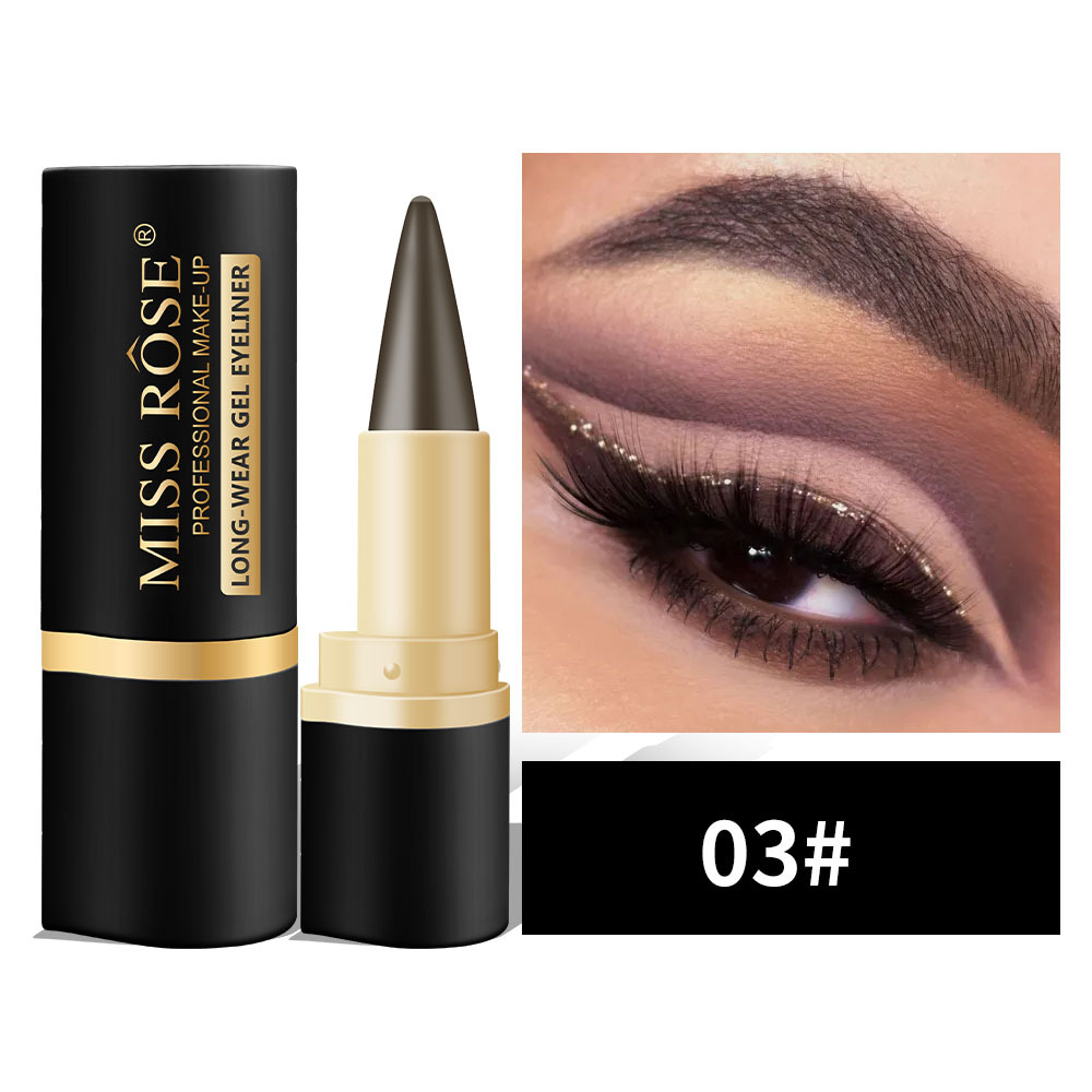 Eyeliner gel nero naturale a lunga tenuta, waterproof, formula naturale, sicuro e innocuo, delicato e facile da rimuovere