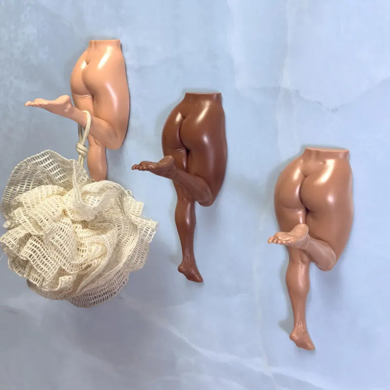 Divertente gancio da parete a forma di corpo umano