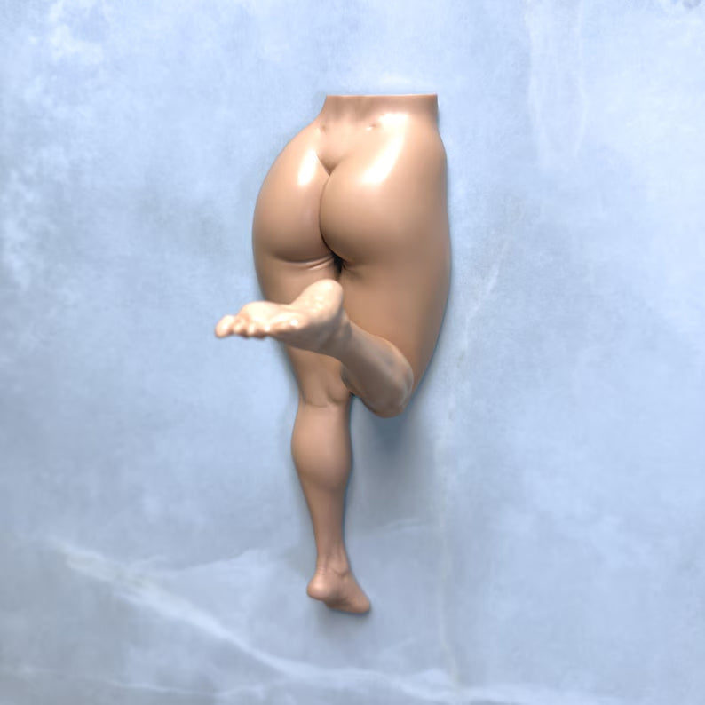 Divertente gancio da parete a forma di corpo umano