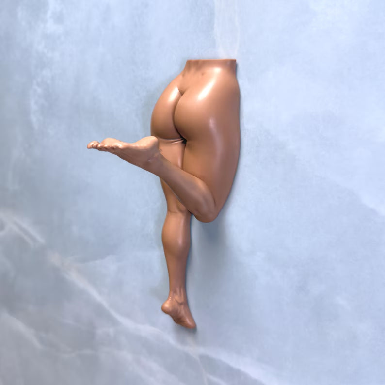 Divertente gancio da parete a forma di corpo umano