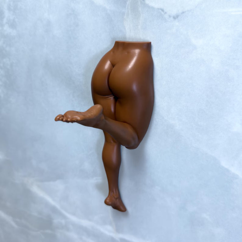 Divertente gancio da parete a forma di corpo umano