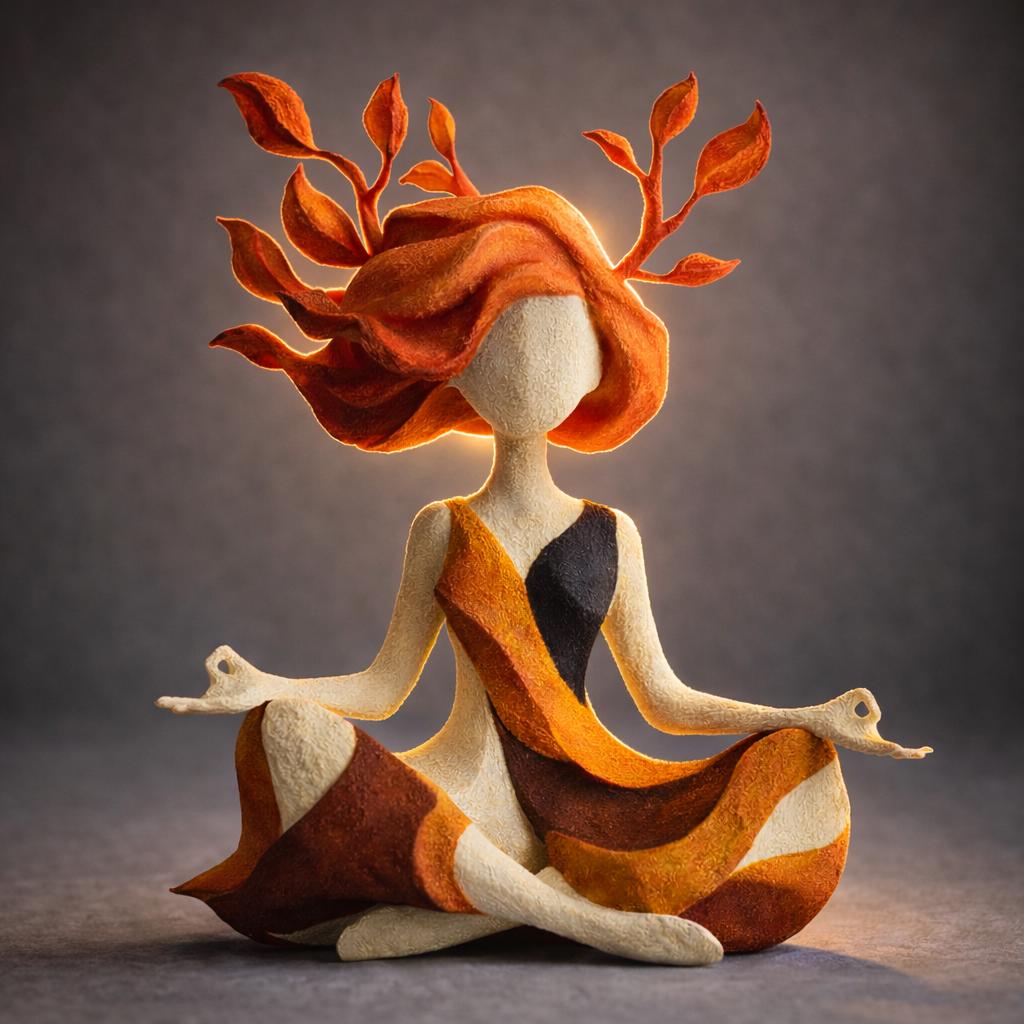 🔥Ultimo giorno: 50% di sconto🌿 Scultura unica della Dea della Natura meditativa