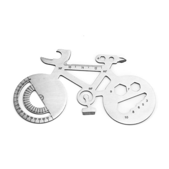 Multitool personalizzato in acciaio inossidabile per biciclette – Utensile con 16 funzioni