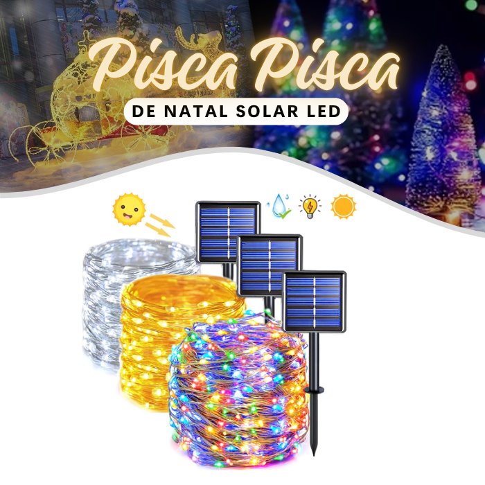 Catene luminose a LED alimentate a energia solare