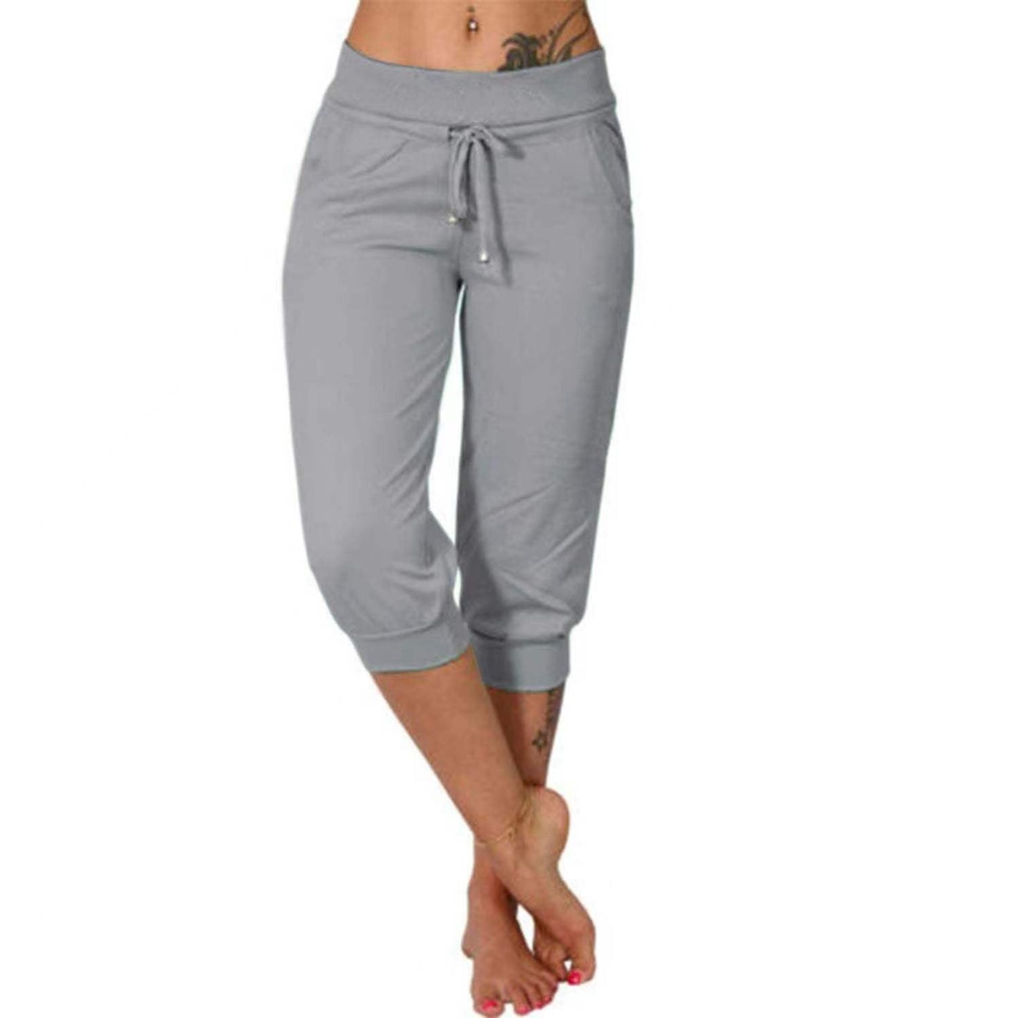 Pantaloni della tuta corti con coulisse in vita, ideali per il relax