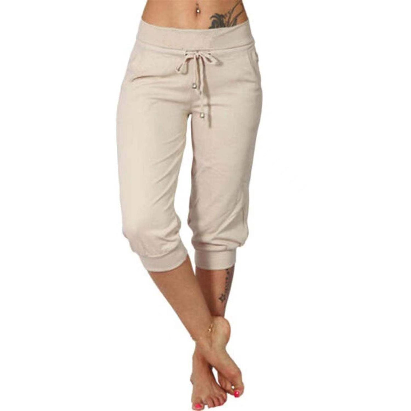 Pantaloni della tuta corti con coulisse in vita, ideali per il relax