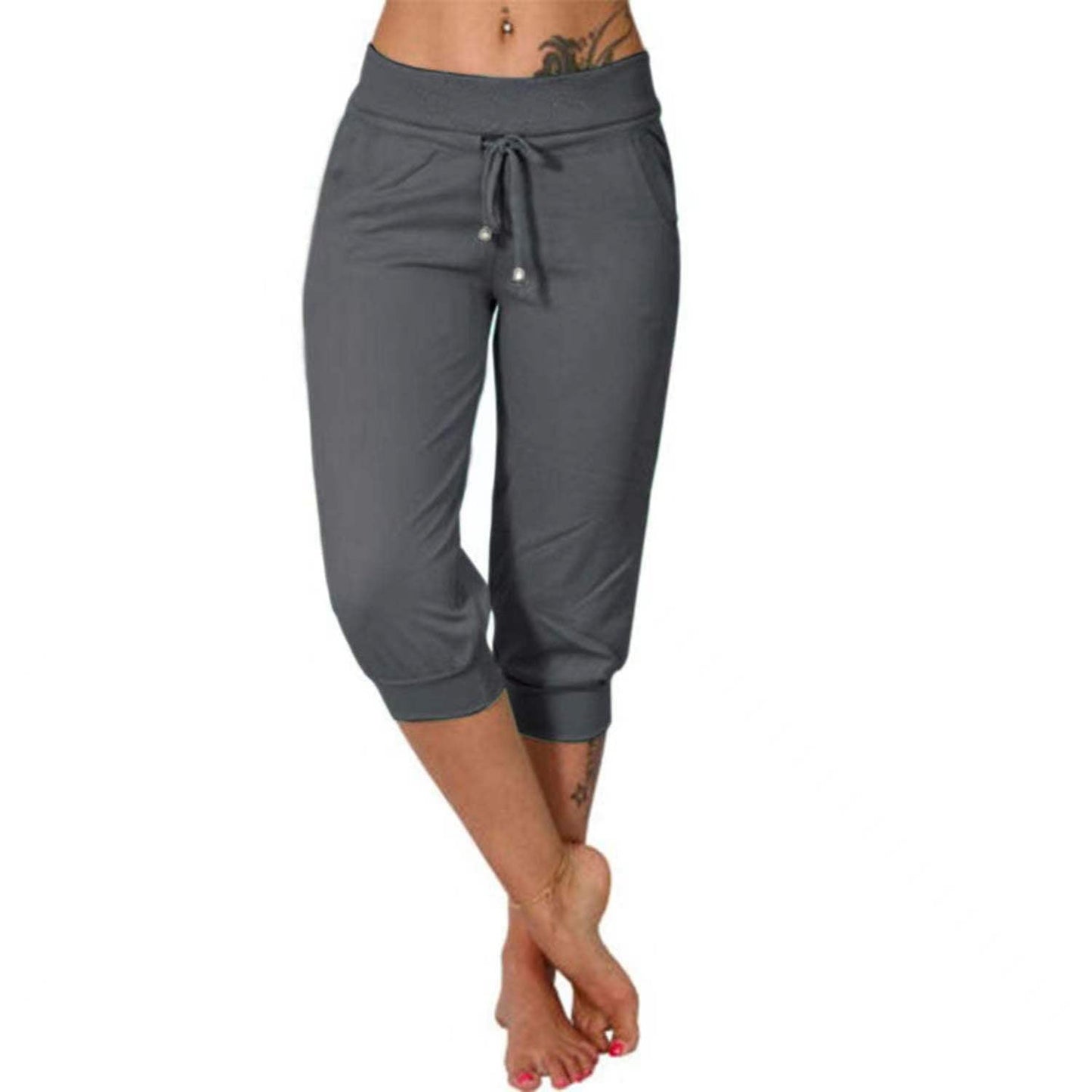 Pantaloni della tuta corti con coulisse in vita, ideali per il relax