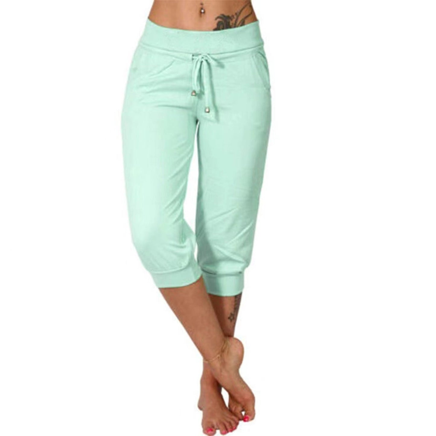 Pantaloni della tuta corti con coulisse in vita, ideali per il relax